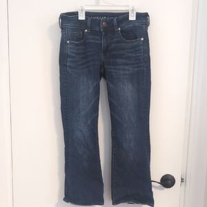 American Eagle Outfitters Women's Dark Blue Boot Cut Jeans